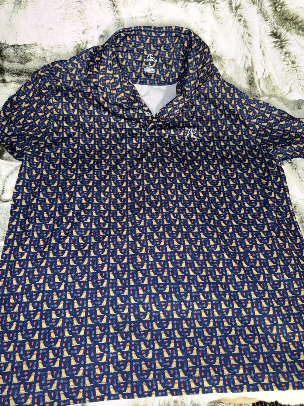 RHOBACK golden retriever polo